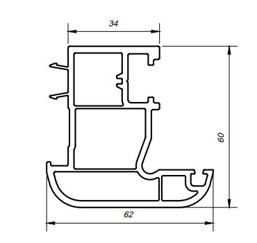 Штульп GREEN SYSTEM 60 серия шт=6,5м