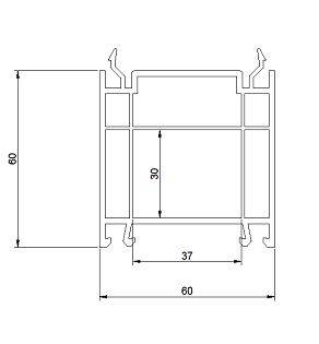 Расширитель 060мм GREEN SYSTEM 60 серия шт=6,5м