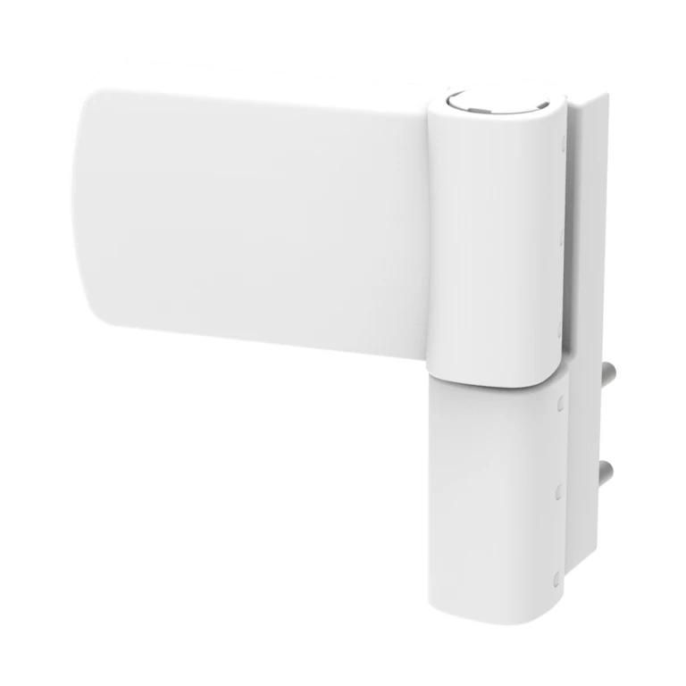Петля REZE ALPHA XL дверная 110 мм (19-23 мм), RAL 9016 белый