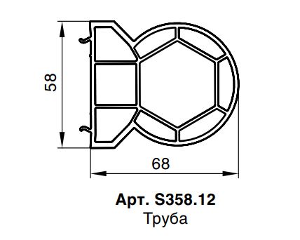 Труба с адаптером RED MAX 58 серия шт=6,5м