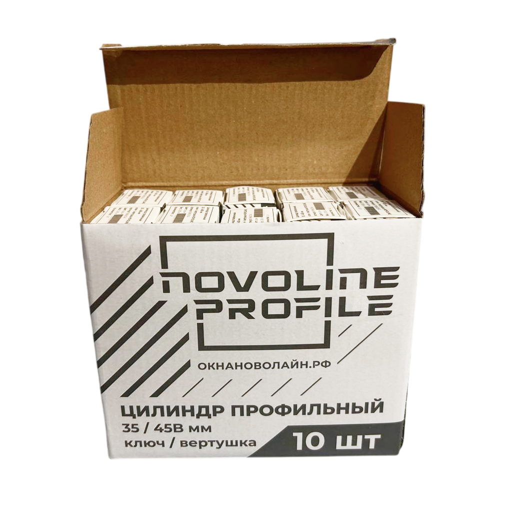 Цилиндр профильный NOVOLINE ОПТИМА, 35/45В мм, ключ/вертушка