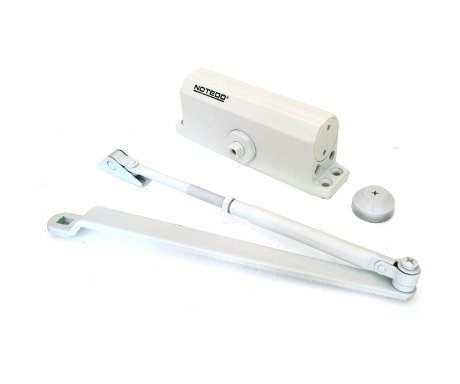 Доводчик NOTEDO DC-120 (дверь до 140 кг и до 1200 мм) EN3-5, RAL 9016 белый Доводчик NOTEDO DC-120 (дверь до 140 кг и до 1200 мм) EN3-5, RAL 9016 белый