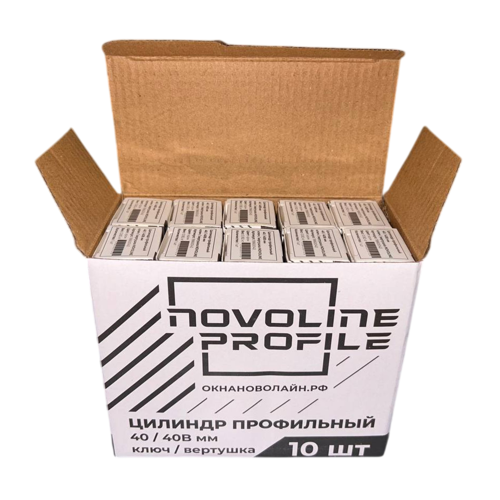 Цилиндр профильный NOVOLINE ОПТИМА, 40/40В мм, ключ/вертушка